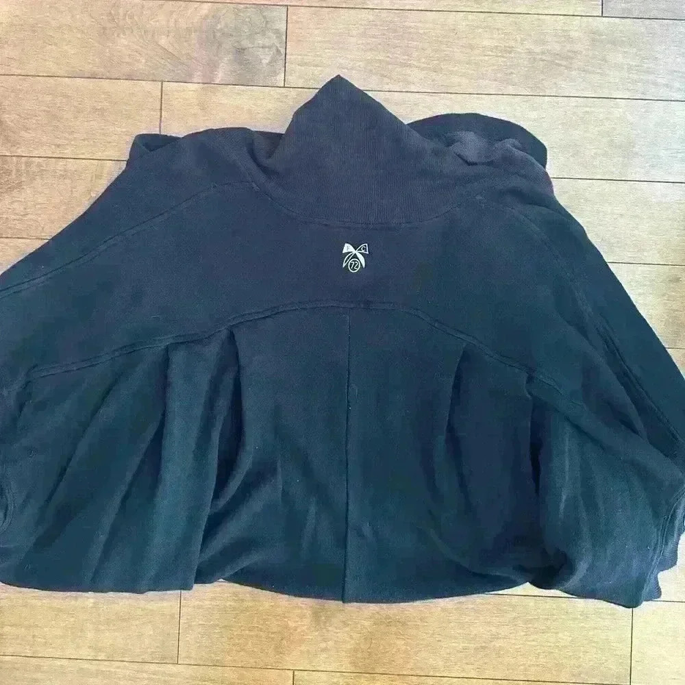 French Connection | Off-black batwing sweater with belt loops size medium - Picture 5 of 5